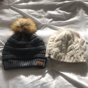 The north face and C.C. Hat beanie bundle
